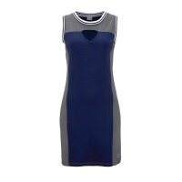 Marken-Kleid, marine-grau