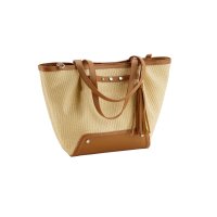 Tasche in Trapezform, natur-braun