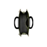 Henkel-Tasche m.dekorativen Ziernähten, khaki