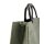 Bag with handle and decorative seams, khaki