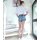 Marken-Damen-Jeansshorts 501*Original, hellblau