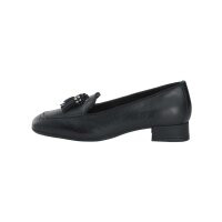 Lederslipper m. Tasseln, schwarz