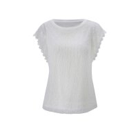 Spitzenshirt-Top, weiß