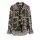 Chiffon blouse with slip tie, black-multicolour