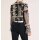 Chiffon blouse with slip tie, black-multicolour