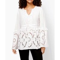 Designer-Spitzenbluse, ecru