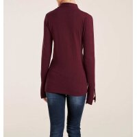 Pullover m. Schluppe, bordeaux