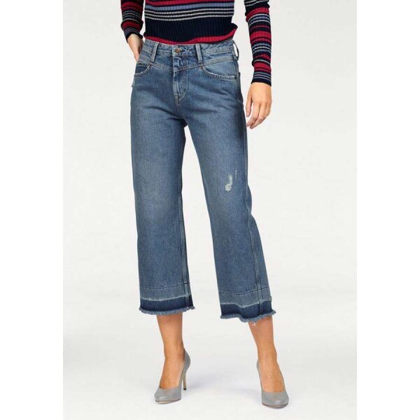 Marken-Culottejeans, blau