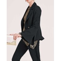 Designer-Blazer m. Spitze, schwarz