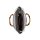 2-in-1-Tasche m. Bambusgriffen, schwarz
