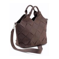 Flechtmuster-Tasche, schoko