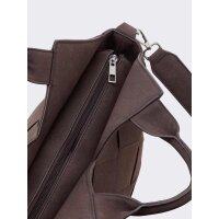 Braid pattern bag, chocolate