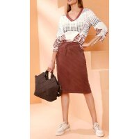 Braid pattern bag, chocolate