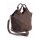 Braid pattern bag, chocolate