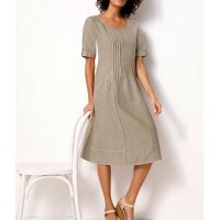 Leinen-Kleid, sesam