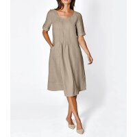 Leinen-Kleid, sesam