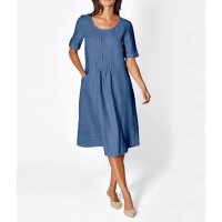 Leinen-Kleid, jeansblau