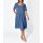 Leinen-Kleid, jeansblau