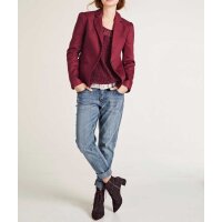 Druckbluse + Top, bordeaux