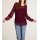 Druckbluse + Top, bordeaux