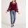 Druckbluse + Top, bordeaux