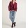 Druckbluse + Top, bordeaux