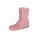 Leather boots with weave fur, rosé