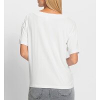 Shirt m. Print und Ziersteinchen, weiß