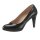 Designer-Lacklederpumps, schwarz
