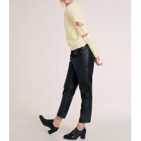 Sweater with cut-outs, cream