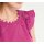 Shirt with crochet lace, pink