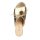 Leder-Pantolette, goldfarben