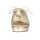 Leder-Pantolette, goldfarben