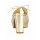 Leder-Pantolette, goldfarben