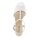 T-strap leather sandal, white