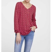 Print shirt, red-white