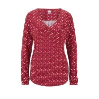 Print shirt, red-white