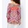 Designer-Carmenbluse, rosenquarz-bunt