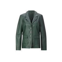 Lammnappa-Lederblazer, moos