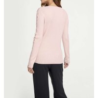 Rippenstrickpullover m. Cut-Outs, softrosé