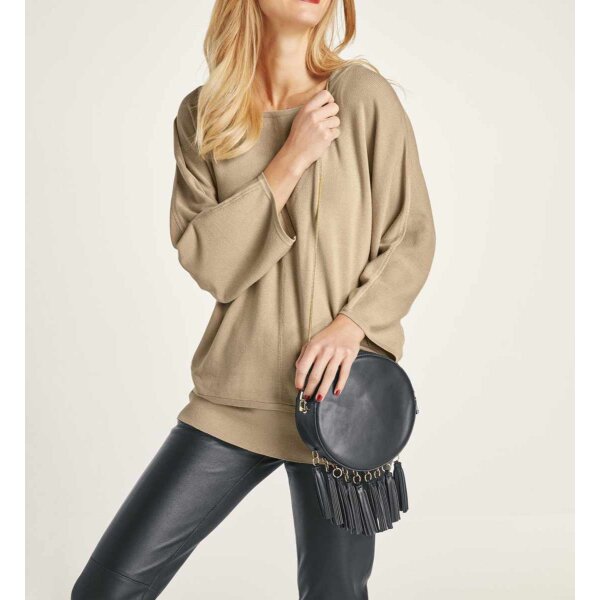 Sweter i top, piasek