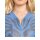 Sweatjacke m. Strasssteinen, jeansblau