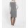 Sweatkleid m. Schriftzug und Glitzersteinchen, steingrau-ecru