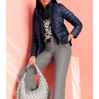 Steppjacke m. Stretch-Einsätzen, marine