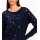 Pullover m. Pailletten-Verzierung, marine
