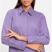 Hemdbluse m.Schmuckknöpfen, lavendel