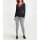 Feinstrickpullover, schwarz-rot