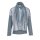 Shirt m. Schal, blau-silber