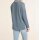 Shirt m. Schal, blau-silber