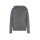 Carmenpullover m. Zierperlen, anthrazit-meliert
